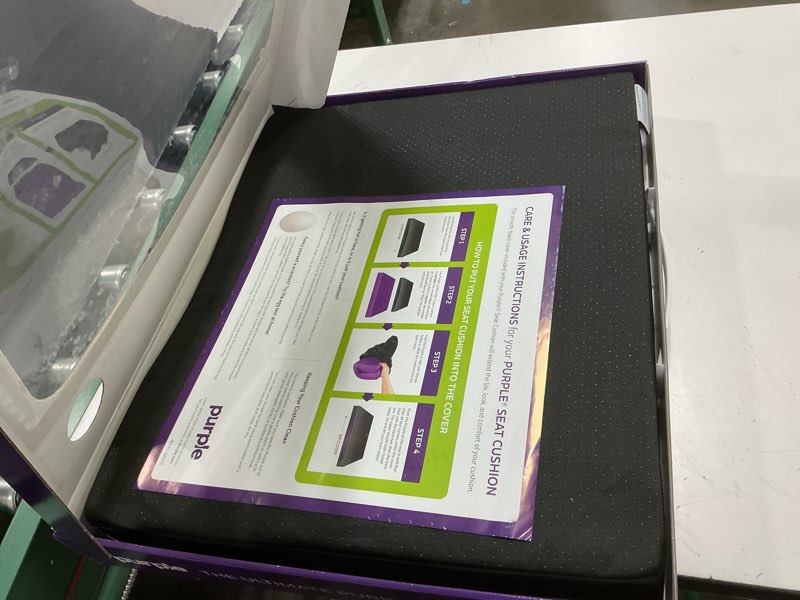 Condition photo showing New/Like New for purple ultimate seat cushion, large 2.5 inch gel seat cushion | gelflex grid for office chair, gaming, car - pressure-reducing for long sitting, temperature-neutral, no-slip - made in usa
