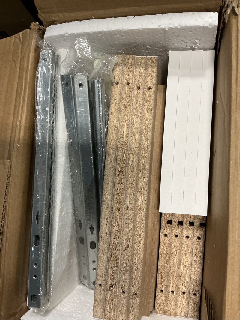 Condition photo showing As Is for primezone 2 wood drawer for closet storage: white stackable short closet dresser for clothes organizer - modular chest cabinet for closet bedroom dorm wardrobe nursery 1