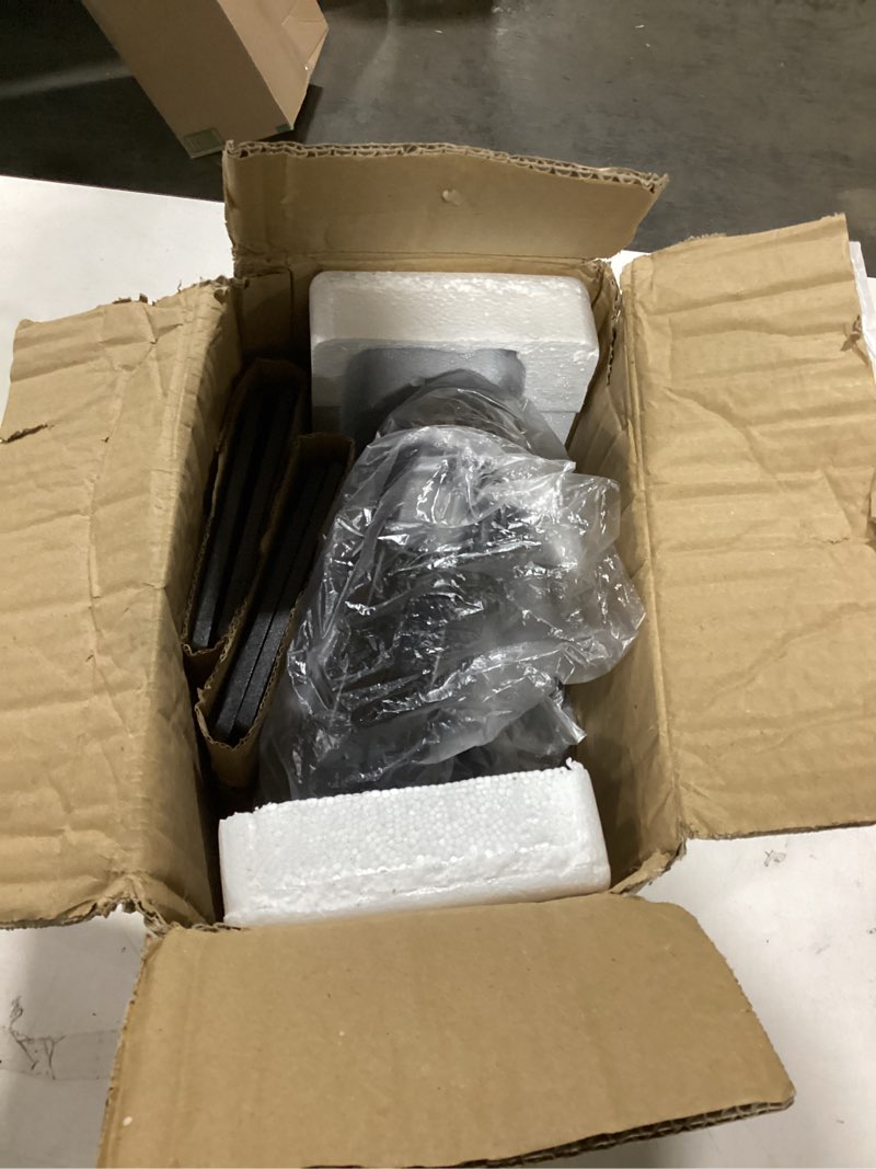 Condition photo showing As Is for OSTBA 3 in 1 Sandwich Maker Panini Press Waffle Iron Set with 3 Removable Non-Stick Plates, 750 W Toaster Perfect for Sandwiches Grilled Cheese Steak, Black