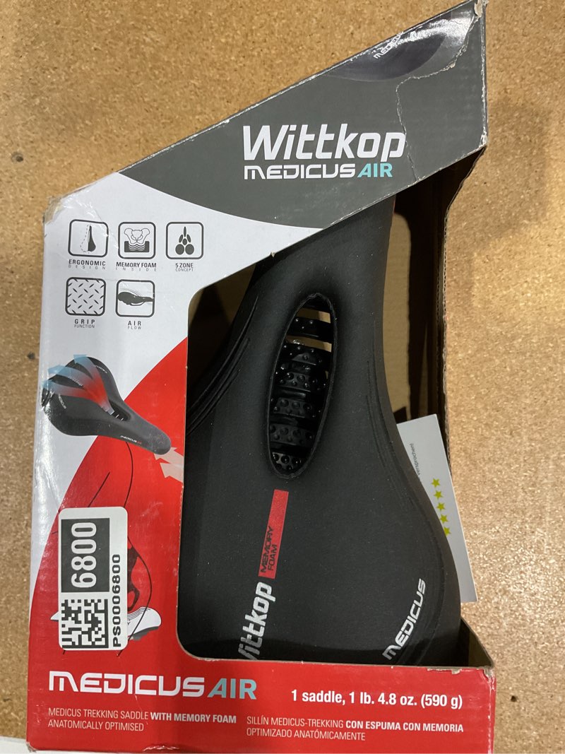 Condition photo showing New/Like New for wittkop bike seat i bicycle seat for men and women, waterproof bike saddle with innovative 5-zone-concept i exercise bike seat for bmx, mtb & road touring