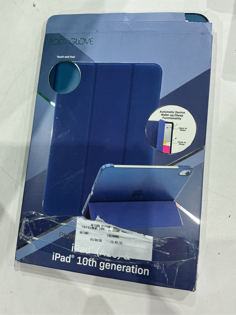 Condition photo showing New/Like New for body glove tablet folio case for ipad (a16) / ipad (10th generation) - blue