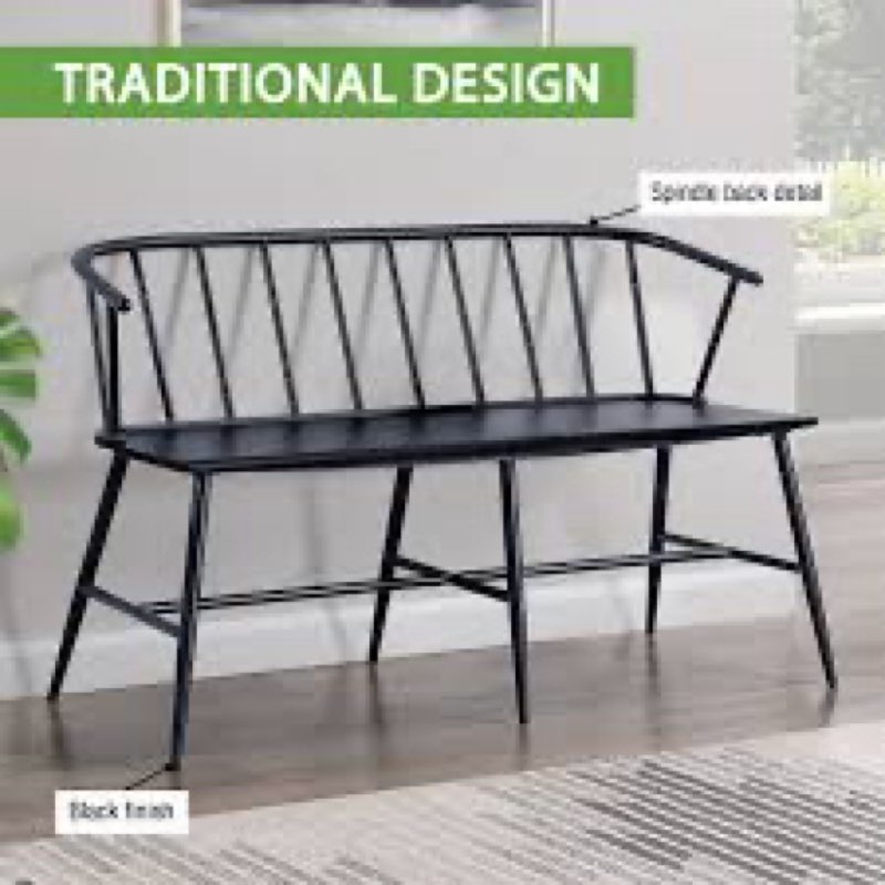all metal bench