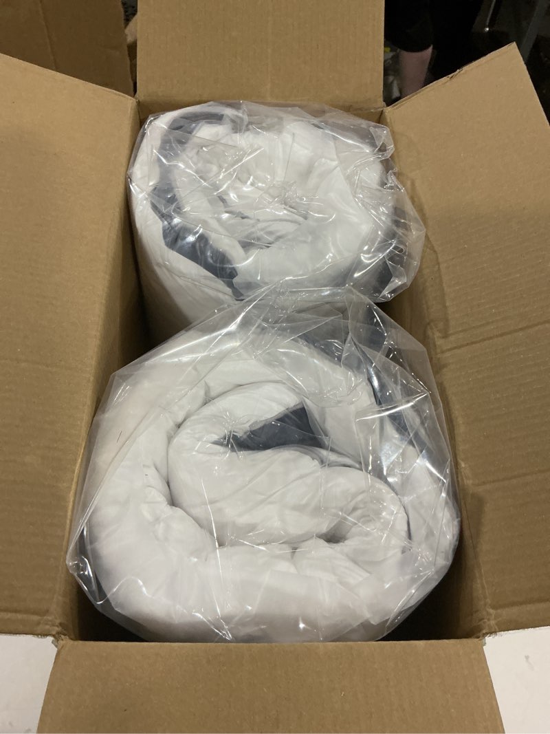 Condition photo showing Good Condition for viewstar king size pillows set of 2, firm support down alternative gusseted pillows for side, back, or stomach sleepers, navy navy king