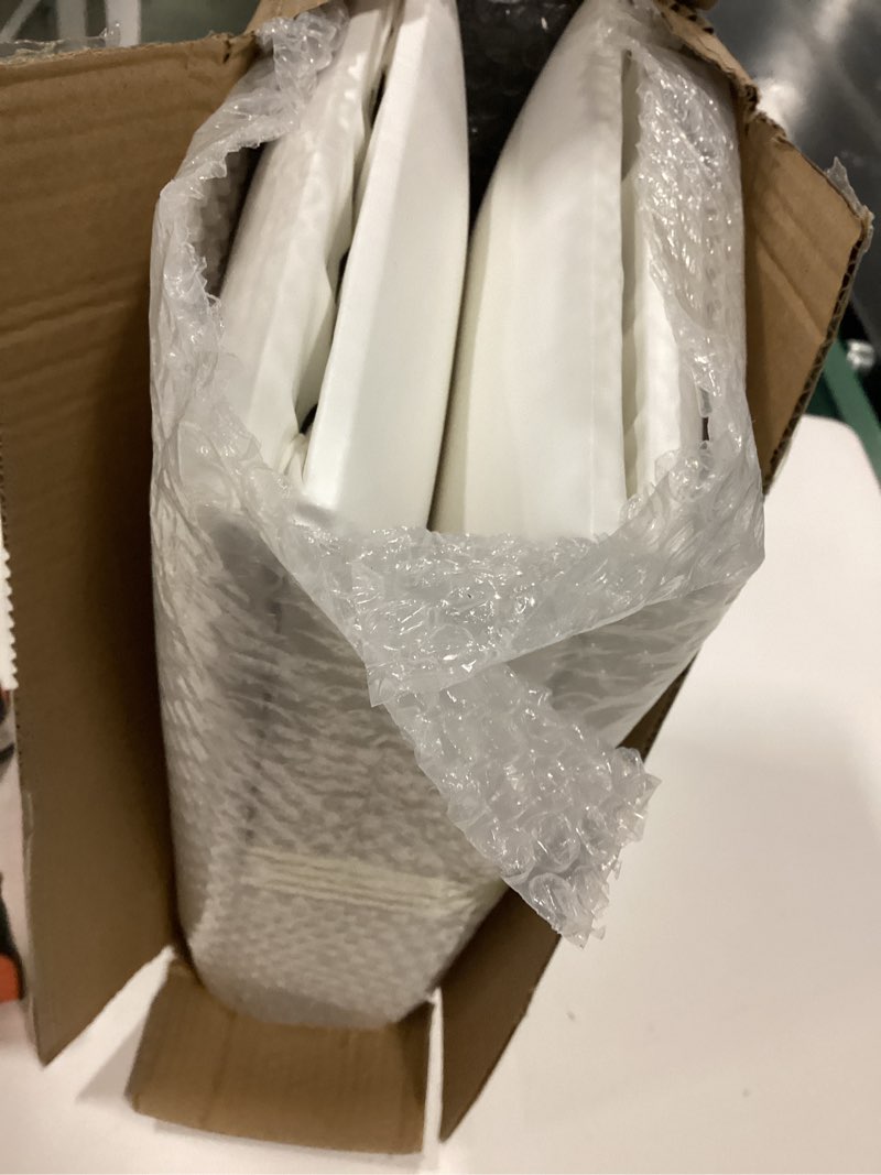 Condition photo showing Good Condition for 3D Anti-Collision Wall Padding for Kids, White Peel and Stick Headboard Pack of 4 Panels Sized 7.8" x 15.7", Self-Adhesive Panels for Bedroom/Living Room Upholstered Wall 7.8 IN (W) x 15.7 IN (L)-4 Pack White