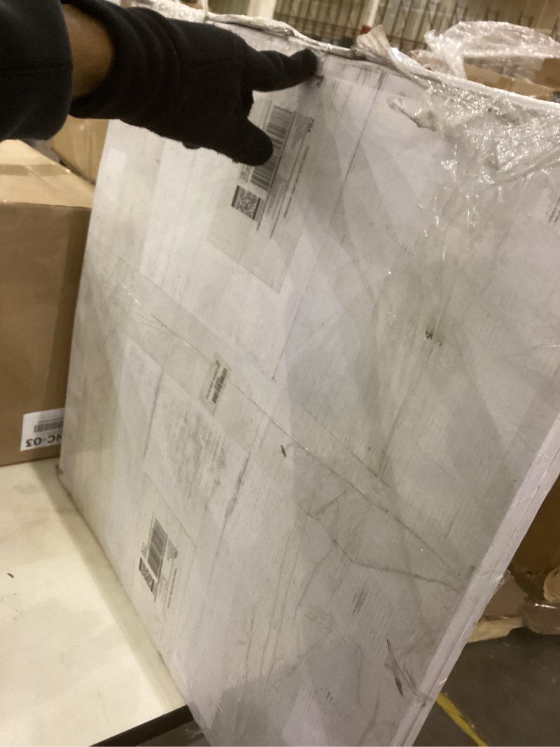 Condition photo showing New/Like New for Marble Pattern 24"x 24" Peel and Stick Floor Tiles (Large Format), Light Beige 12 Tiles/Pack - Covers 48 Sq Ft, Scratch-Resistant & Waterproof Floor Tiles Planks for Bathroom Kitchen
