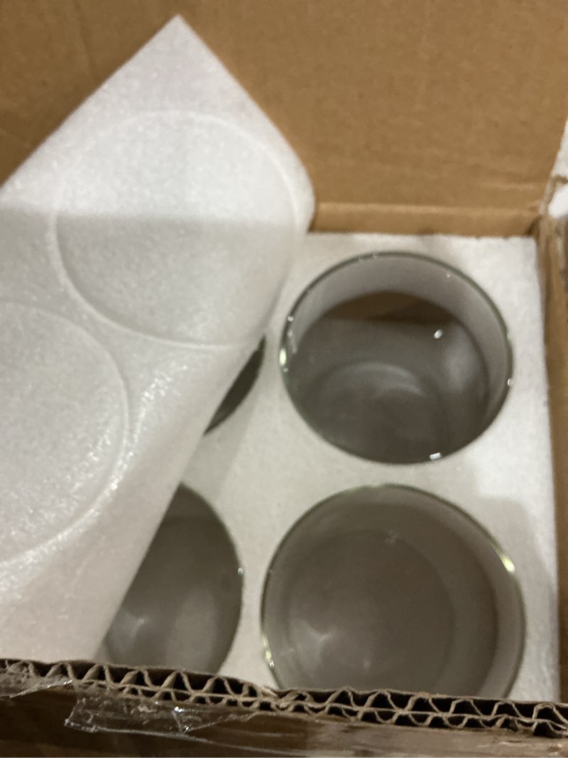 Condition photo showing Good Condition for supmind glass cylinder vase set of 6 for centerpieces, 5 inch short clear flower vases bulk, glass hurricane candle holder for table, floating candle vases for wedding home décor 5" height 6