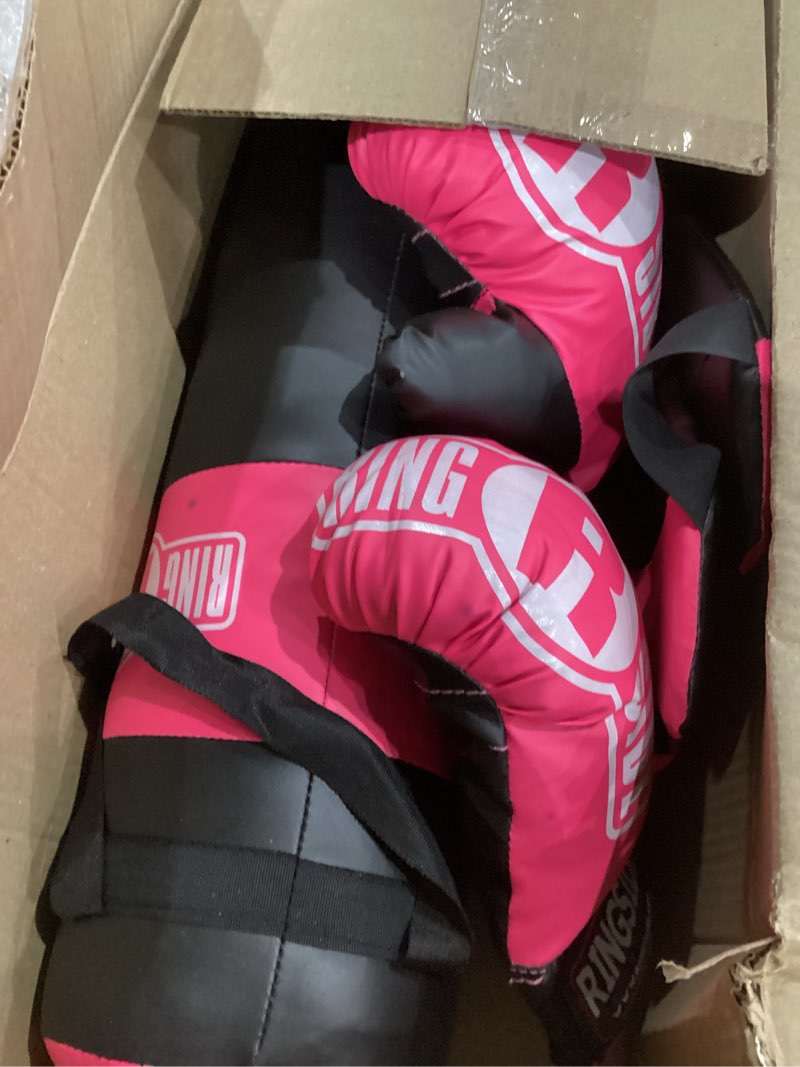 Condition photo showing Good Condition for Ringside Kids Boxing Set (2-5 Year Old), Assortment with Punching Bag, Boxing Gloves, and Headgear for Boxing, MMA, Muay Thai, and Kickboxing, Youth Sports Toy Set for Boys and Girls, Pink