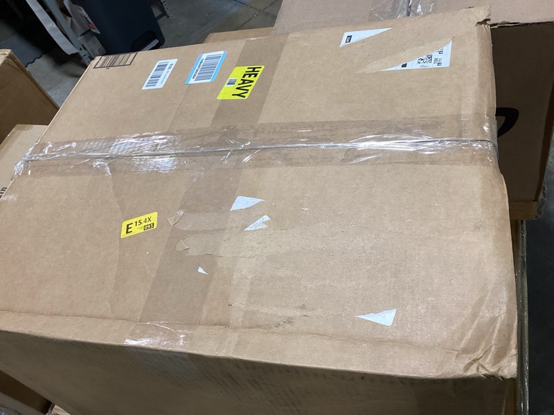 Condition photo showing As Is for ge window air conditioner unit, 6,000 btu for small rooms up to 250 sq ft. with adjustable fan and cooling settings, perfect for small bedroom or living room, easy install kit included, white new 6,000 btu electronic controls white