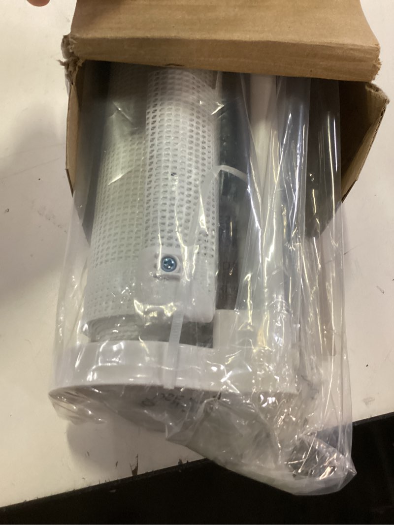 Condition photo showing Good Condition for 24 inches tall retractable dog gate for the house, short baby gates to step over, extends up to 55" wide, reinforced mesh puppy gate for doorways, step over pet gate for stairs, indoor/outdoor (white) white reinforced 24" tall x 55" wide