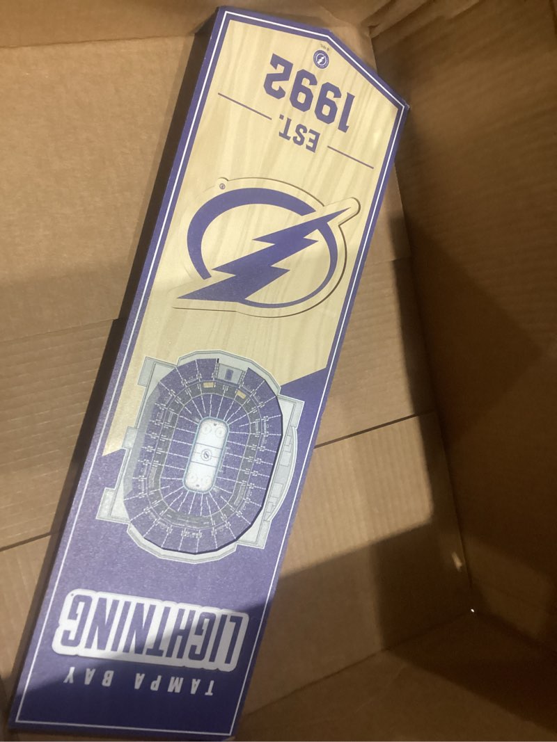 Condition photo showing New/Like New for YouTheFan NHL 3D Stadium 6x19 Banner Tampa Bay