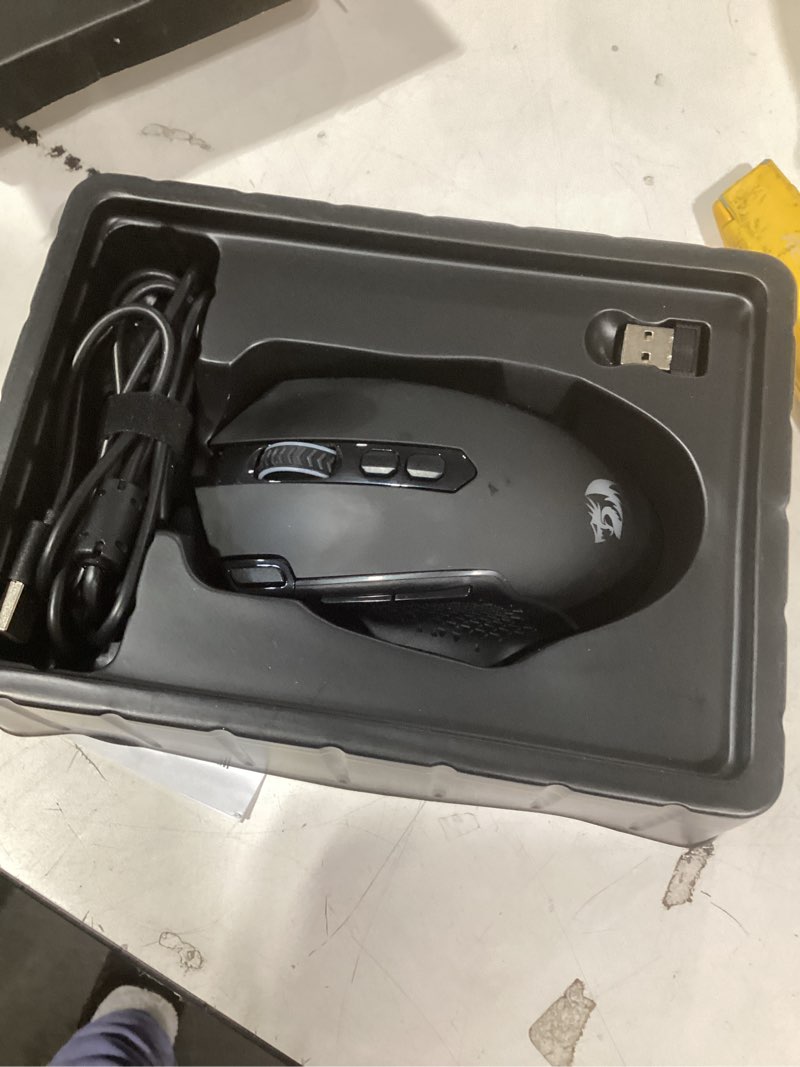 Condition photo showing Good Condition for Redragon M810 MAX 3-Mode Wireless Gaming Mouse, 12000 DPI Wired/Wireless RGB Mouse w/Rapid Fire Key, 8 Macro Buttons, 188-Hour Reliable Power Capacity for PC/Mac/Laptop Black M810 PRO MAX