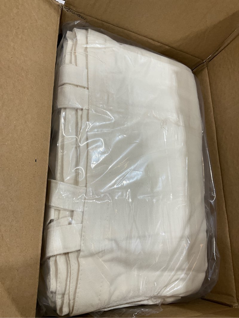 Condition photo showing Good Condition for lzerking canvas tote bag bulk with zipper and pocket, 24 pack 13x15 inches blank canvas bags for sublimation, htv, painting, 10oz medium reusable grocery bags for gift, activity