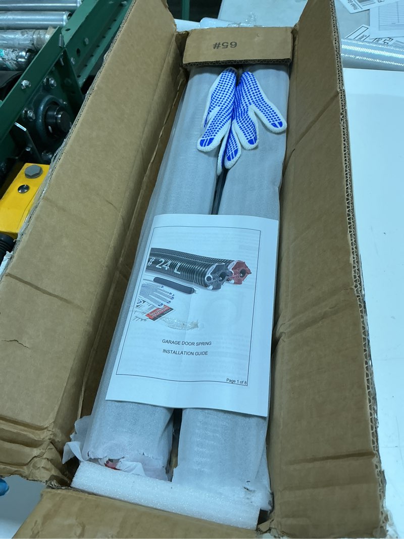 Condition photo showing Good Condition for pair of garage door spring 0.207 x 2” x 22” (pair), 18000 cycles garage spring door replacement, heavy-duty & long-lasting garage door torsion spring 0.207 x 2” x 22” carbon steel