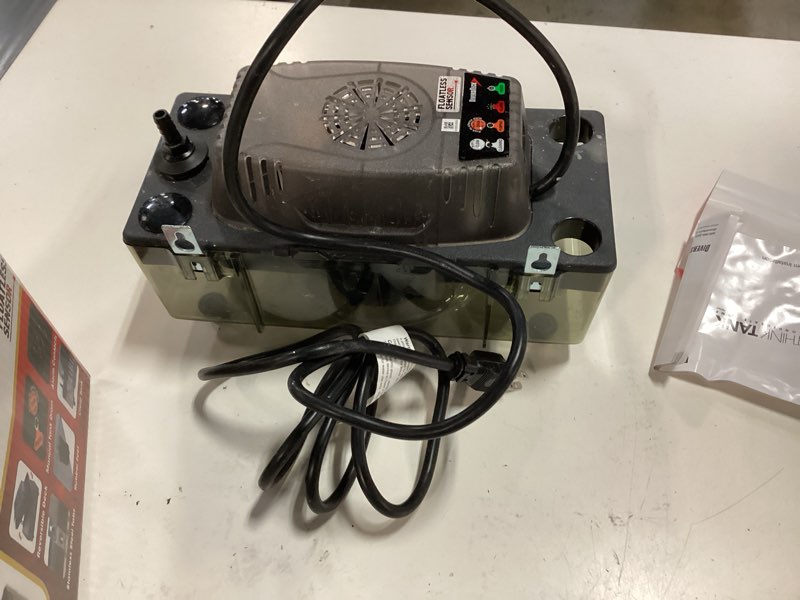 Condition photo showing As Is for diversitech 120-volt thermoplastic condensate pump