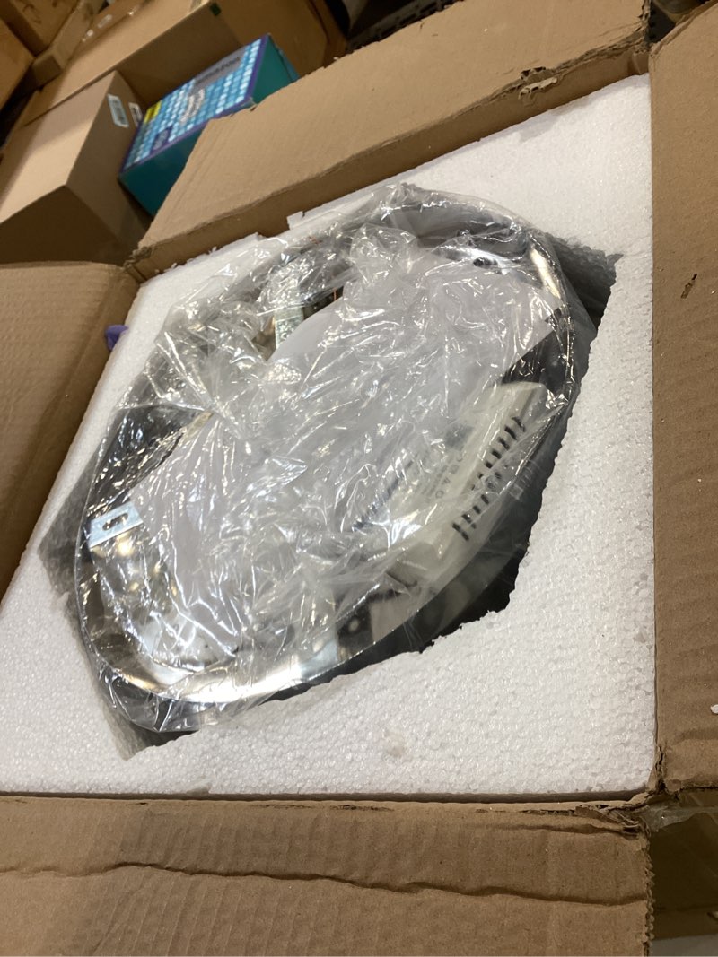 Condition photo showing Good Condition for modern dimmable hexagon k9 crystal led flush mount ceiling light, 45w 3600lm 3-cct with remote luxury 2-layer crystal chandelier for bedroom living room hallway bathroom t-dimmable