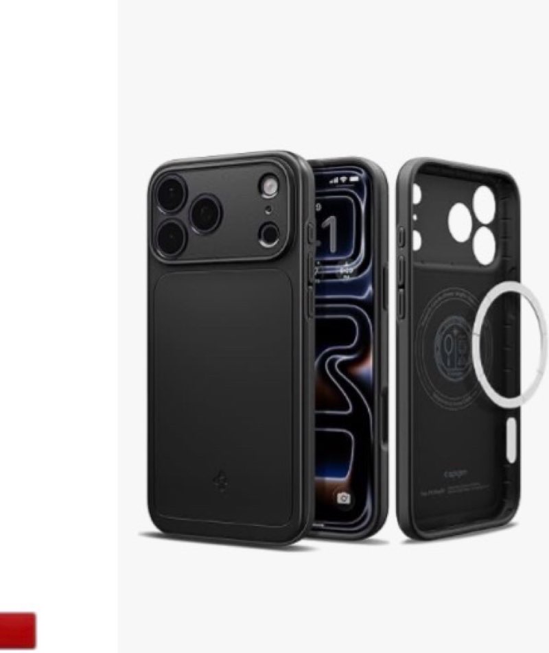 Spigen for iPhone 17 Pro Max Case, Thin Fit MagFit [TPU Covered Camera Control] [Compatible with Mag