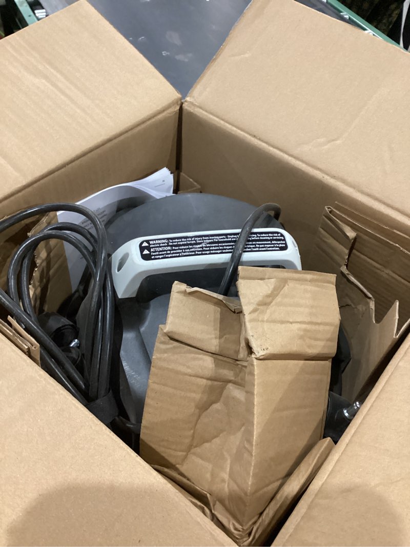 Condition photo showing As Is for amazon basics wet dry shop vacuum cleaner, 4 gallon, 3 hp stainless steel, grey/black 4 gallon shop, 3 hp