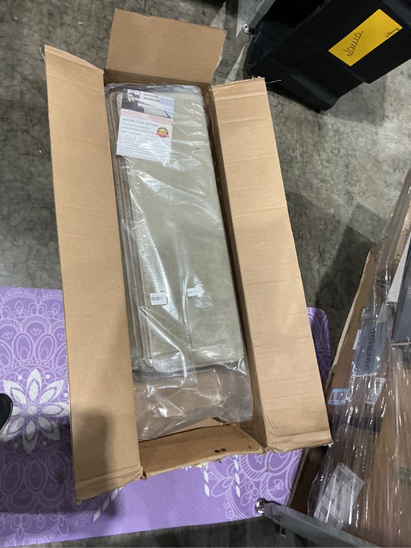 Condition photo showing Good Condition for pure era carpet stair treads ultra plush 9.5" x 30"soft bullnose indoor stair protectors pet-friendly non-slip skid resistant tape free washable reusable(14 pieces, cream gray) cream gray 14 pieces with bullnose