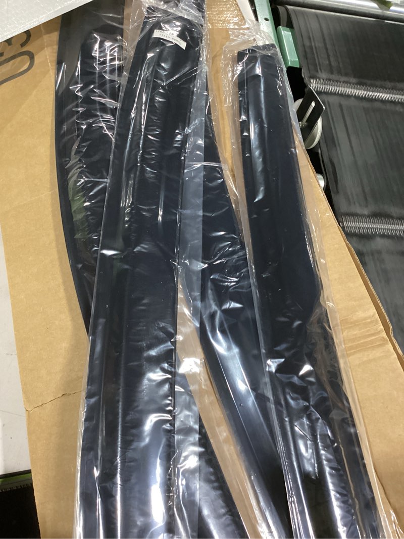 Condition photo showing Good Condition for Rain Guards Side Window Visor Vent Outside Mount, 4PCS Fits for Honda Civic 4 Door Sedan 2016 2017 2018 2019 2020 2021 Model Only 2016-2021