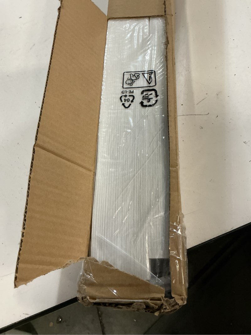 Condition photo showing As Is for 6 packs temporary blinds for indoor windows, light filtering paper shade, easy to cut and install, 36" w x 72" l, black out window cover with 12 clips, white