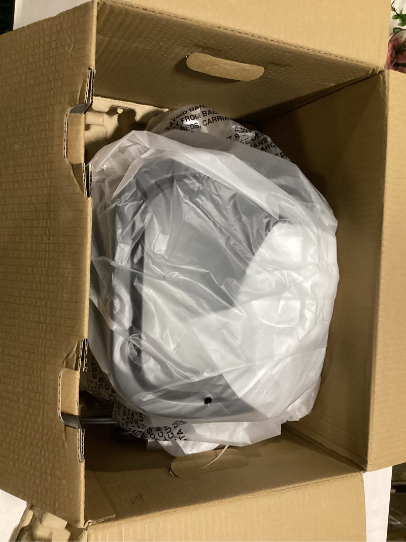 Condition photo showing As Is for 4. 5 qt. black basket air fryer