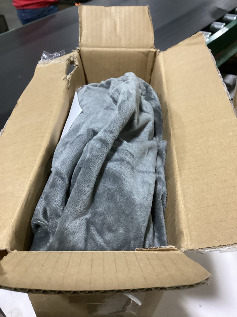 Condition photo showing Good Condition for phf ultra soft velvet fitted sheet twin size, 16" deep pocket with wider stronger elastic band, easy fit easy care, 1 pack cozy comfy flannel bottom sheet for all seasons, no pillowcases, smoke grey twin?39x75+16"? smoke grey