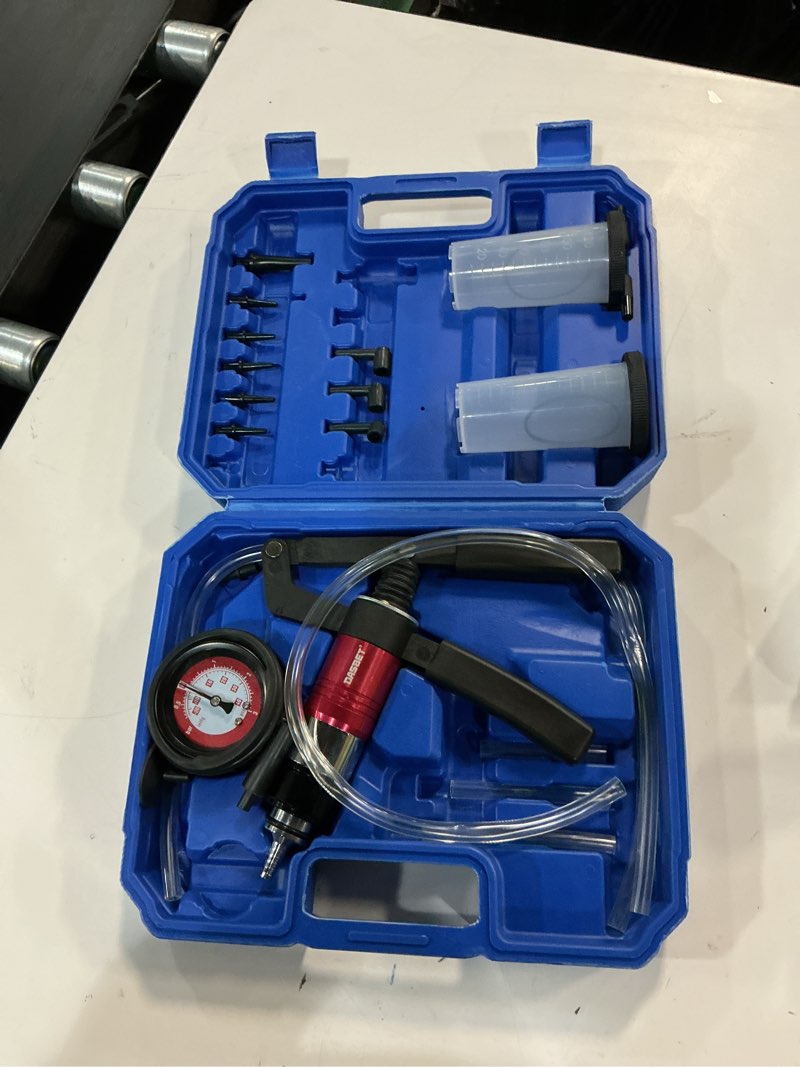 Condition photo showing Good Condition for DASBET 21PCS Hand Held Vacuum and Pressure Pump Brake Clutch Fluid Bleeder Tool Kit, One Man Brake Bleeder Kit Compatible with Automotive Tuner Tools Adapters