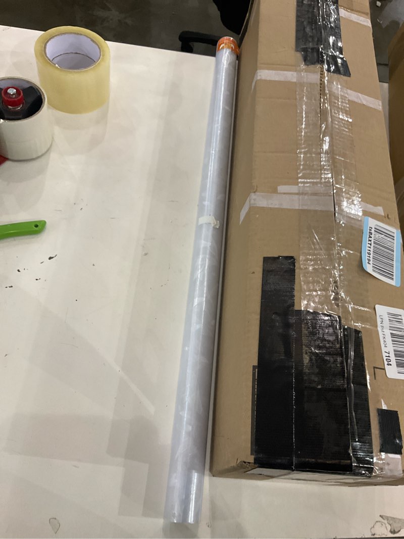 Condition photo showing New/Like New for rabbitgoo Window Privacy Film, Decorative Stained Glass Window Film, Sun Blocking Glass Clings, Renter-Friendly Static Cling Frosted Sticker Covering for Home Door, Rainbow Tulip 29.5" x 78.7" 29.5" x 78.7" Clear