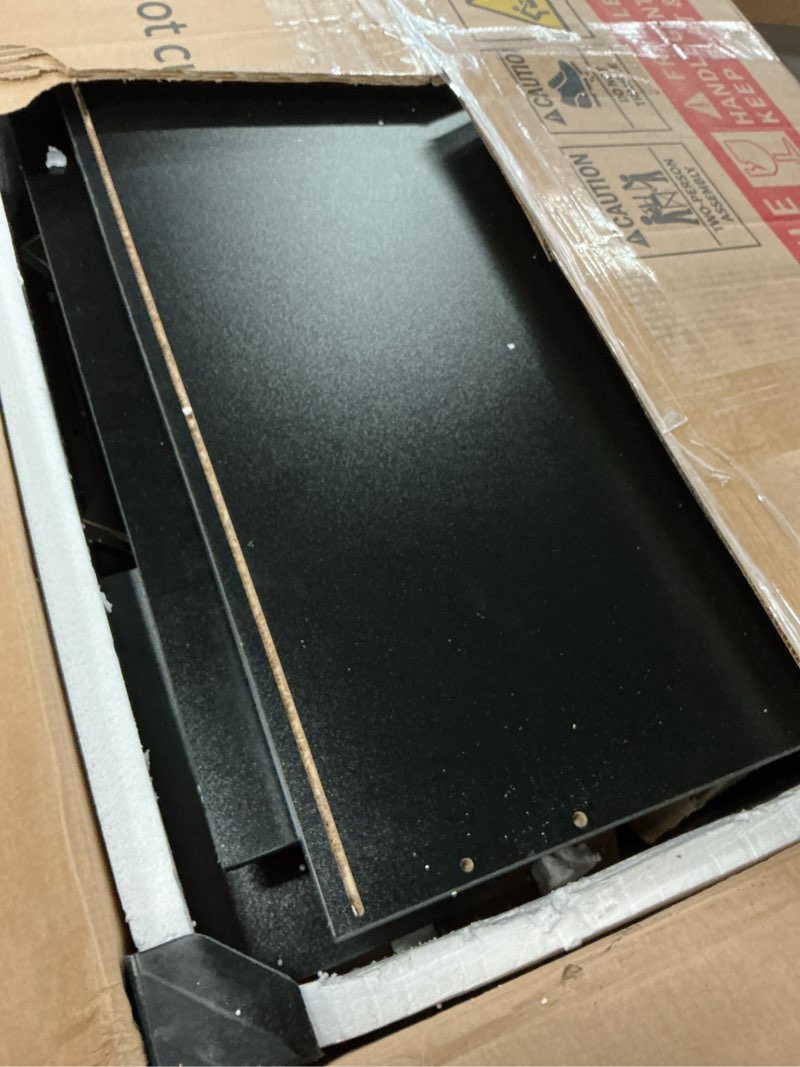 Condition photo showing As Is for YITAHOME Vanity Desk with Mirror & Lights, Makeup Vanity Table Set with Power Outlet, 4 Drawers, 6 O