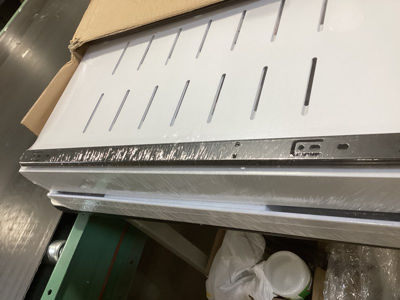 Condition photo showing Good Condition for 2 Pack Pull Out Cabinet Organizers 21"Deep with Raising Pad for Framed Cabinets,Expandable Slide Out Drawers Upgrade 3 Slide Rails,Roll Out Shelves Adhesive,Adjustable Width 12"-20.45" White White 12"-20.45"Wide x 21"Deep(2 Pack)