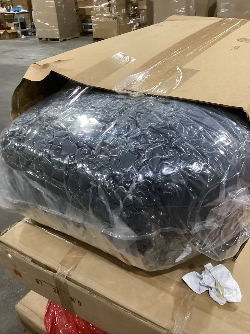 Condition photo showing New/Like New for Big Joe Fuf 8Ft Giant Foam Bean Bag Chair, Oversized Couch with Removable Cover for Kids, Teens, Adults, Fog Lenox, Durable Woven Polyester, 8 Foot Fog 8 foot