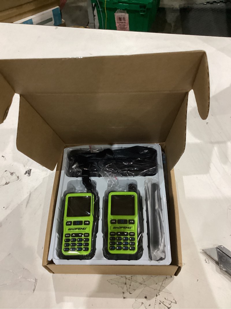 Condition photo showing Good Condition for BAOFENG Radio UV-5R MINI Ham Radio Handheld Long Range Walkie Talkies Rechargeable NOAA Weather Two Way Radio APP Programming Dual PTT USB-C Charger for Hunting Survival Gear,2 Pack Green