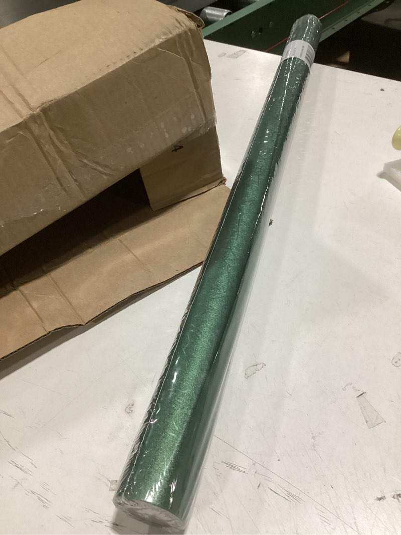Condition photo showing Good Condition for wrapaholic 30 inch green wrapping paper roll - jumbo roll reversible green and black for birthday, holiday, wedding, baby shower wrap - 30 inch x 16.5 feet basic texture - green