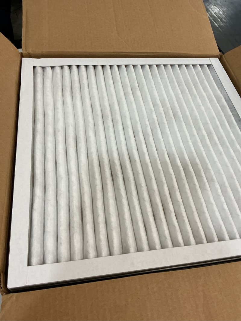 Condition photo showing New/Like New for amazon basics 20x20x1 air filter 6-pack, merv 11 ac furnace filters, dust, pet, allergy control, electrostatic (actual size: 19.75 x 19.75 x .75)
