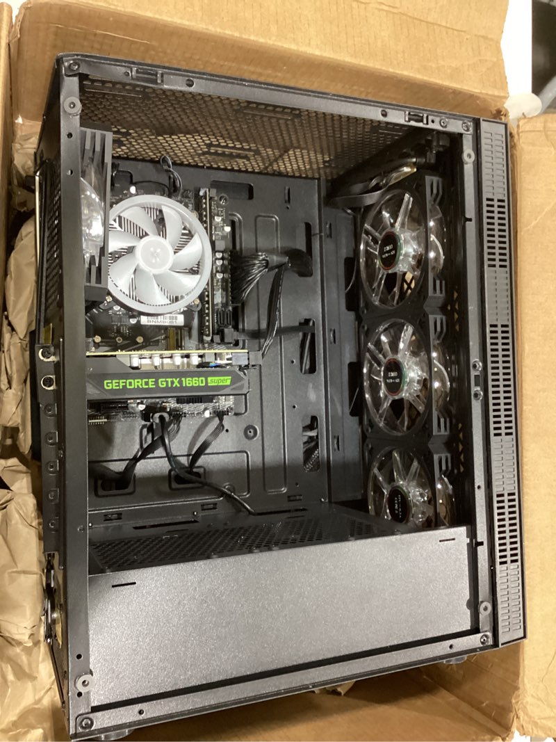 Condition photo showing As Is for STGAubron Gaming Desktop PC, Intel Core I7 8th Gen up to 4.1G, GeForce GTX 1660 Super 6G, 16G DDR4, 512G SSD, WiFi 6 & BT 5.2, RGB Fan x4, Windows 11 Home I7 8th/GTX 1660S