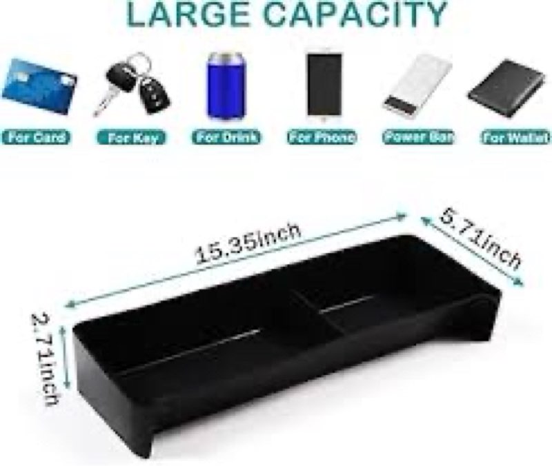 Hudiriy Car Center Console Dash Storage Box Compatible with Ineos Grenadier 2020-2025 Navigation Scr