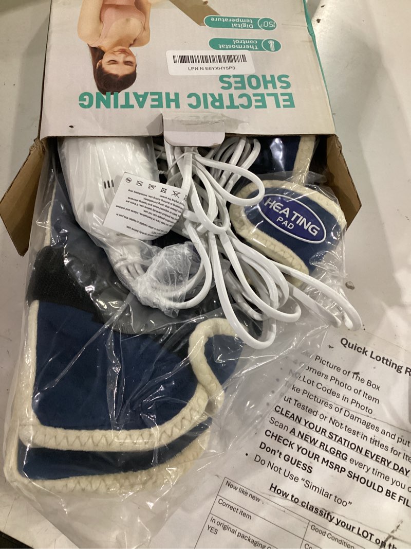 Condition photo showing Good Condition for cameco 1 pair foot heating pad for feet neuropathy, heated foot warmers for women men, under desk plug in foot heat therapy pad for feet & ankles plantar fasciitis pain relief, 86-158? temperature
