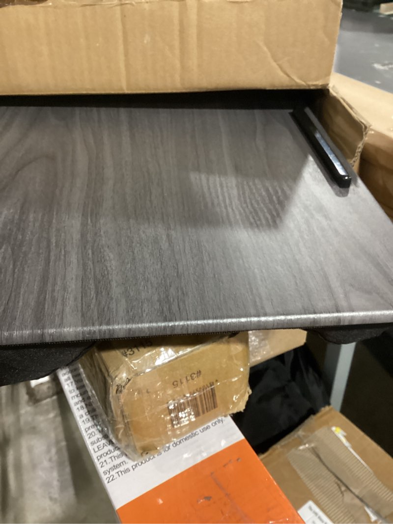 Condition photo showing Good Condition for LAPGEAR Home Office Lap Desk with Device Ledge, Mouse Pad, and Phone Holder - Gray Woodgrain - Fits up to 15.6 Inch Laptops - Style No. 91545 Gray Woodgrain Home Office