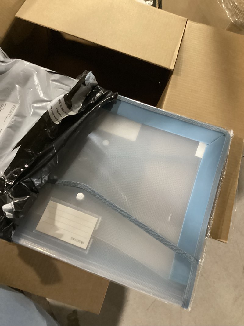 Condition photo showing Good Condition for 11 x 17 inch expandable tabloid size document folder with label a3 plastic folders for documents expanding file wallet envelope size (3, blue) blue 3