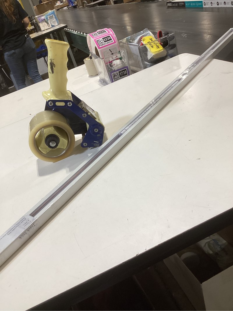 Condition photo showing Good Condition for lithonia lighting decorative track lighting sticks 4-ft matte white metal linear track