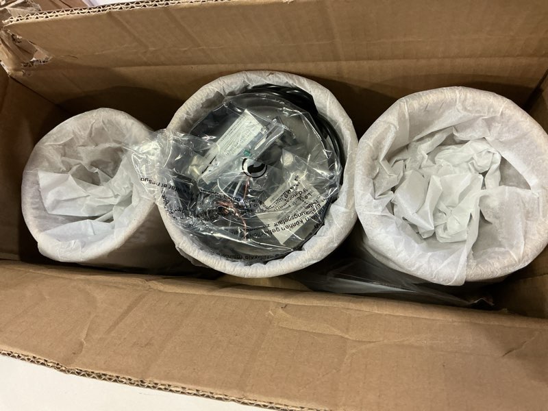 Condition photo showing Good Condition for 15ft Plug in Pendant Light with Cord Dimmable Switch Rattan Hanging Lamp with Hand Woven Wicker Plug in Chandelier Boho Hanging Lights Fixture for Bedroom Kitchen Hallway Foyer Plug 1 Light A