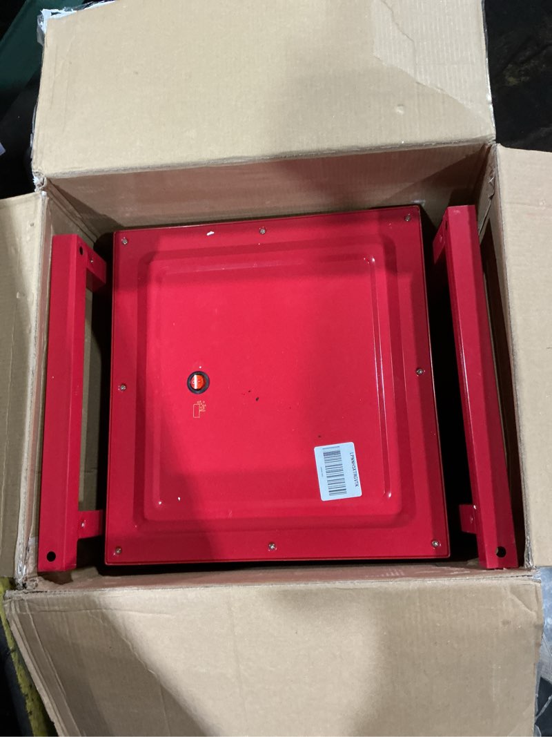 Condition photo showing As Is for Nostalgia Popcorn Maker Machine - Professional Cart With 2.5 Oz Kettle Makes Up to 10 Cups - Vintage Popcorn Machine Movie Theater Style - Red Vintage Classic Red