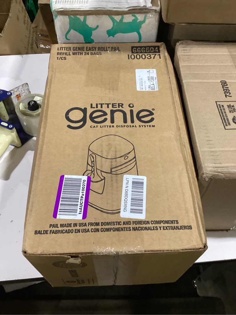 Condition photo showing Good Condition for litter genie easy roll pail with easy roll refill, 24 bags grey
