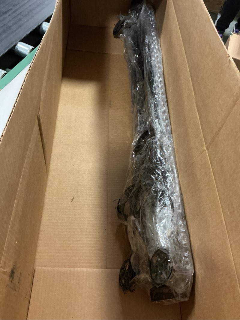 Condition photo showing As Is for 38" Amber Yellow Rooftop Beacon Warning Emergency Flashing Snow Plow Light Bar Double Side Strobe Light Traffic Advisor with Magnetic Base for Tow Work Truck Pickup (Amber/White/Amber)