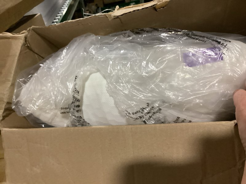 Condition photo showing New/Like New for purple harmony pillow – talalay latex foam cooling pillow for combo or side sleepers, 360º hex gelflex grid for no-pressure support and luxurious weightless feel - standard, medium feel, med height
