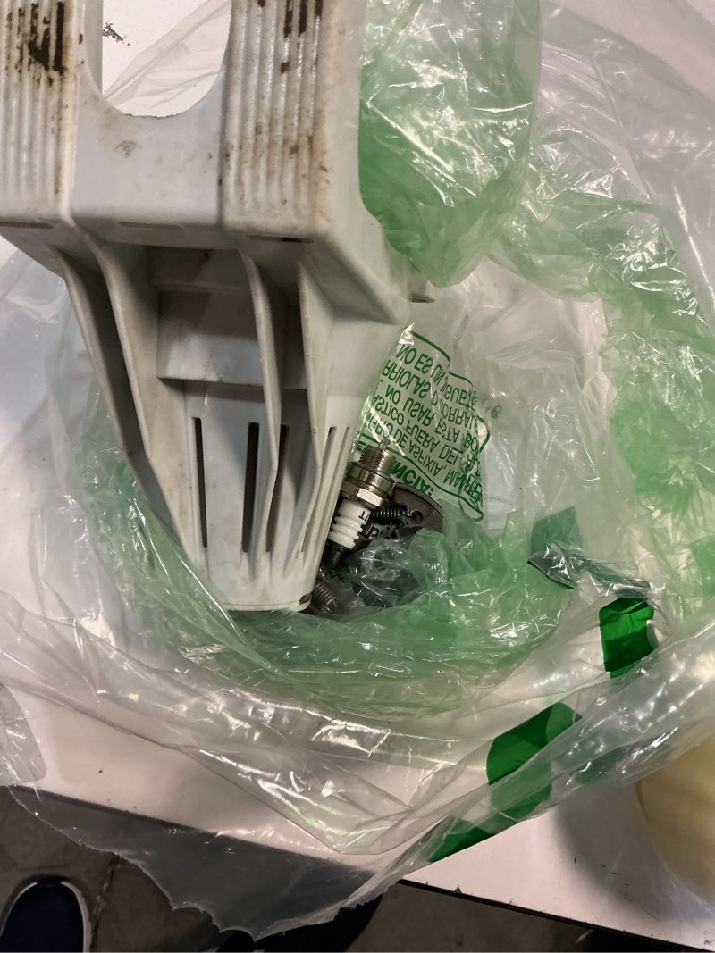 Condition photo showing As Is for aumel clutch drum housing kit for stihl fs80 fs85 fc80 fc85 ht70 ht75 trimmer replace 4137 160 2001