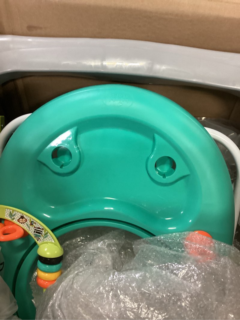 Condition photo showing Good Condition for bright starts zig zag zebra baby walker with steering wheel, lights & songs, easy fold frame for storage, height adjustable, ages 6 months +