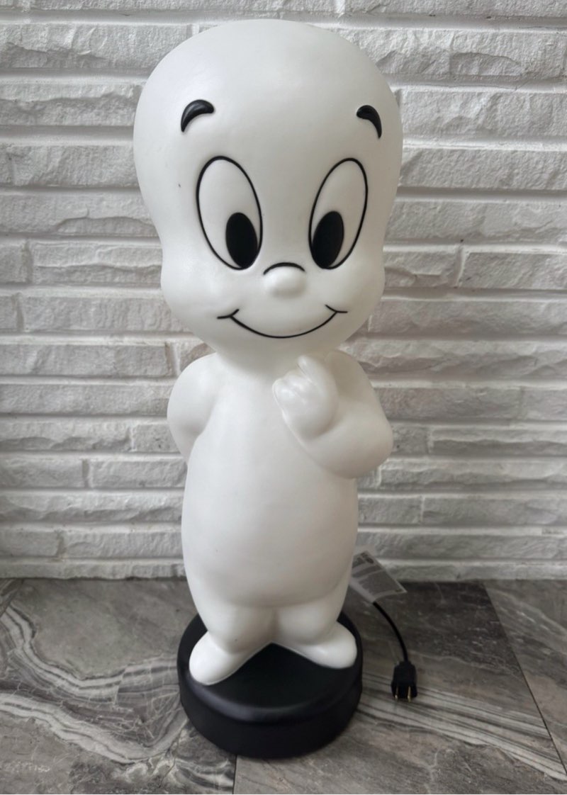 NEW Universal Casper the Friendly Ghost Lightup Blow Mold Statue Halloween Decor 