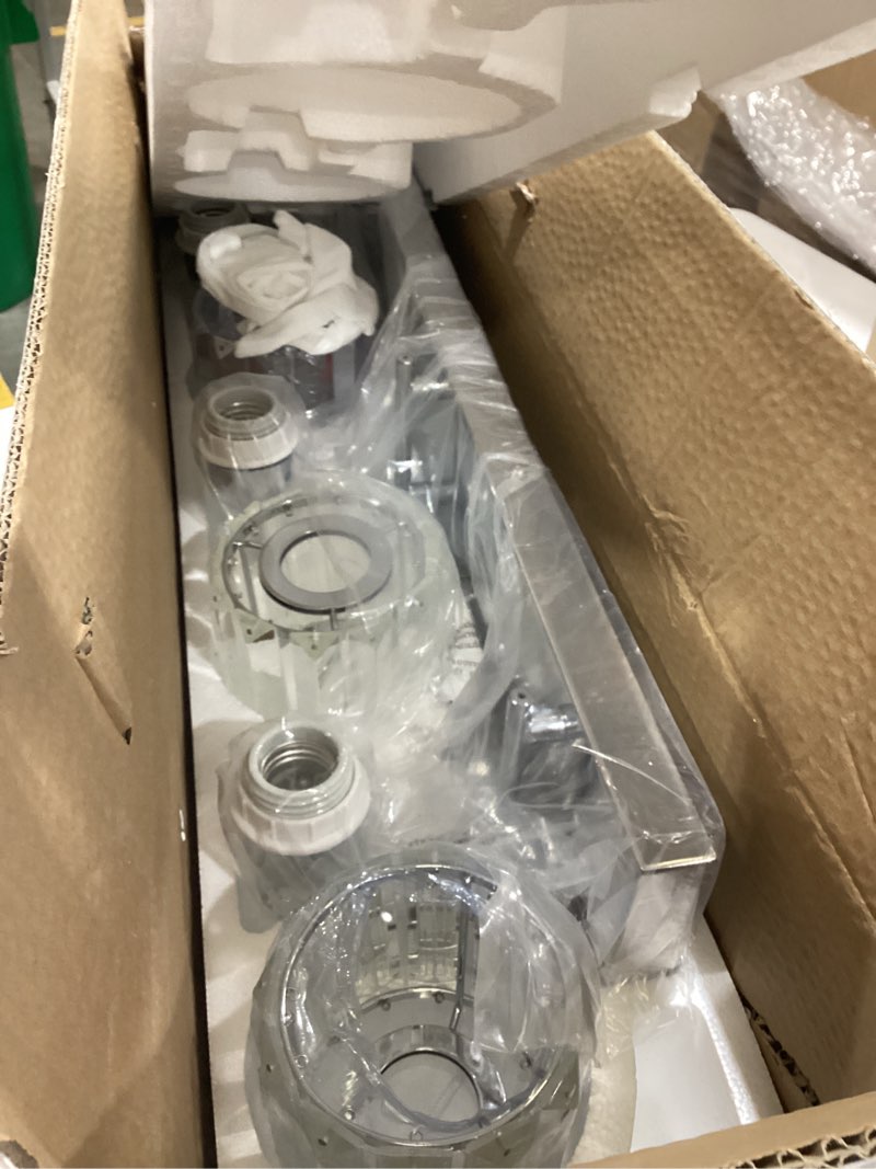 Condition photo showing Good Condition for ralbay modern led crystal bathroom vanity lights 3-lights stainless steel crystal vanity lights over mirror modern crystal bathroom vanity lighting fixtures round-chrome 3-light