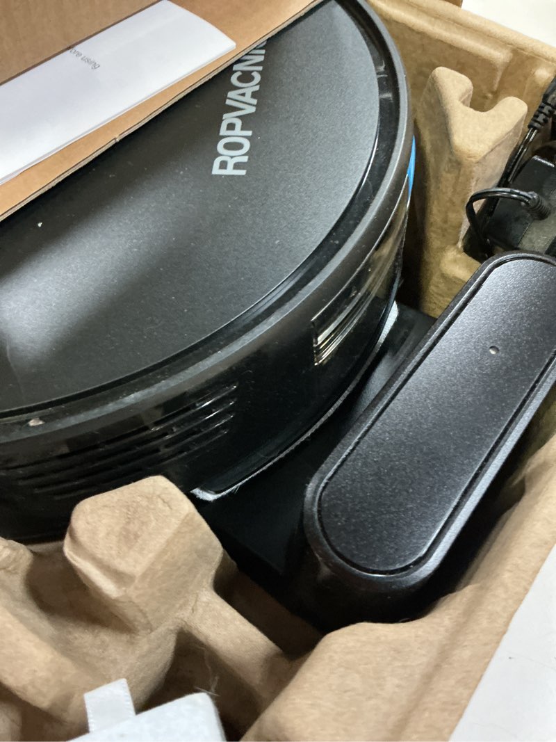 Condition photo showing As Is for ropvacnic robot vacuum cleaner robot vacuum and mop combo with 5200pa suction, personalized cleaning adjustments, self-charging robotic vacuum cleaner, advanced obstacle avoidance